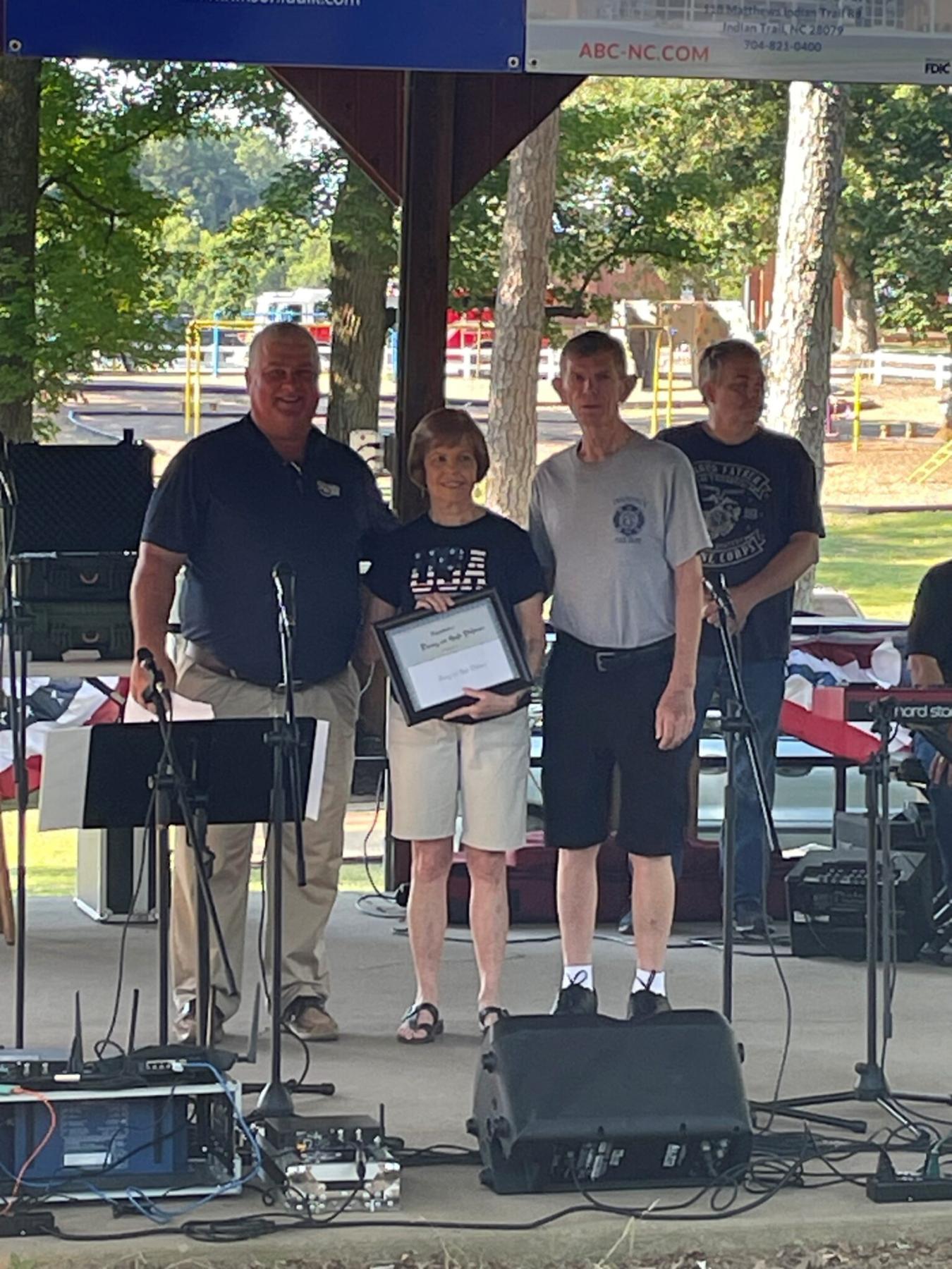 Mr. & Mrs. Danny Philemon with Mayor Baucom